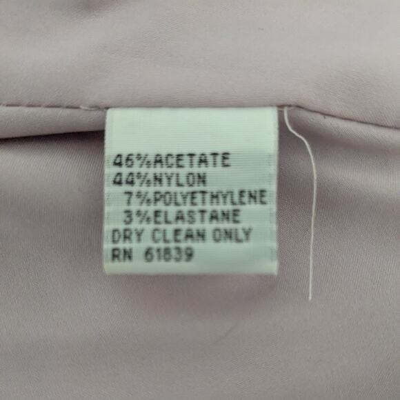 Teri Jon Prom Dress Maxi Gown 6 Purple Rickie Freeman Metallic Shoulder Formal - Picture 11 of 11